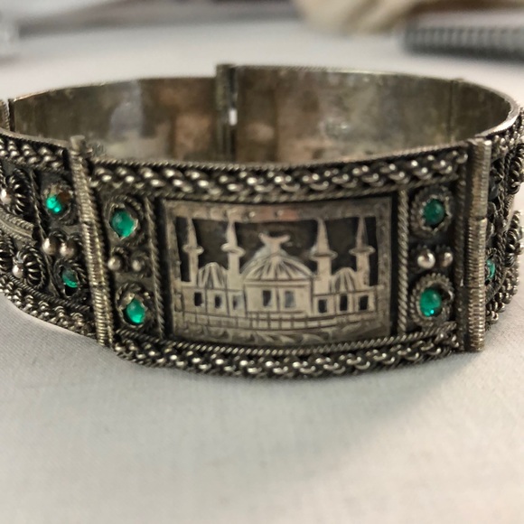 KETE 900 Jewelry - Vintage Kete 900 silver Turkish panel bracelet